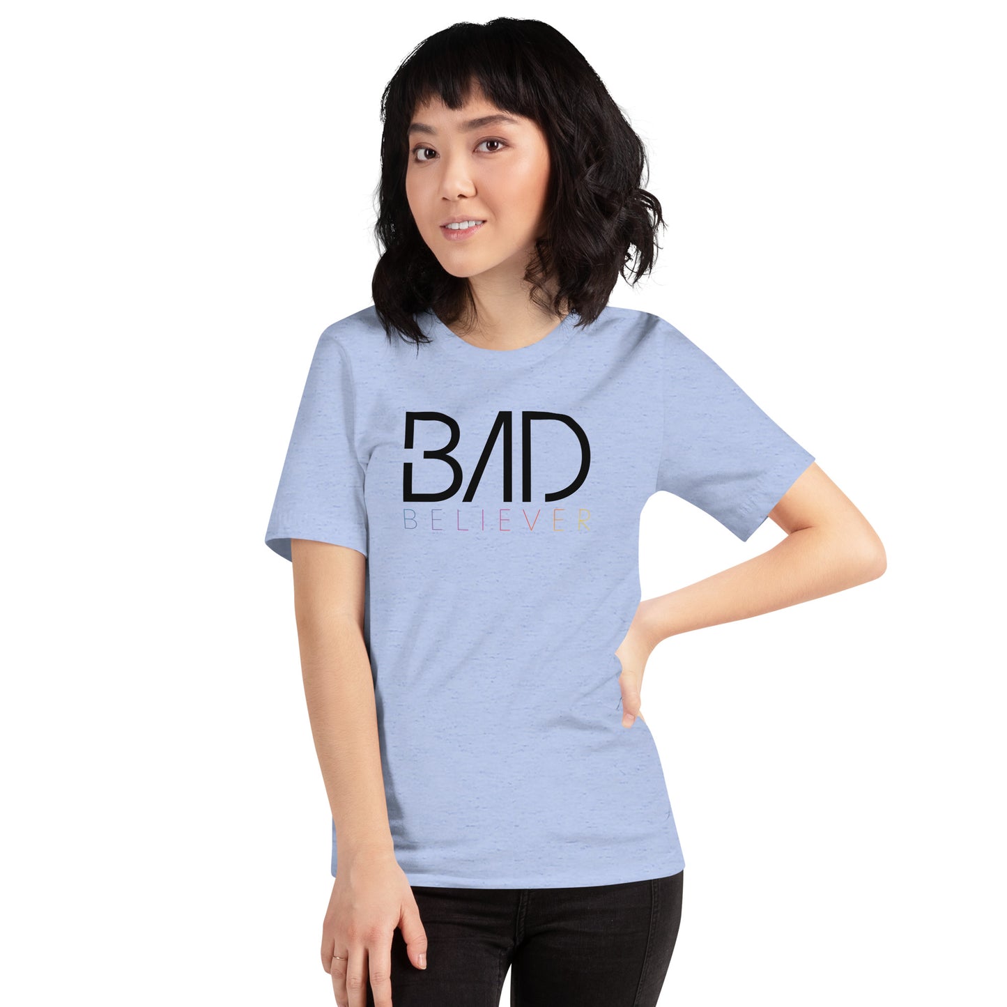Bad Believer Logo Unisex T-Shirt (Black Print)