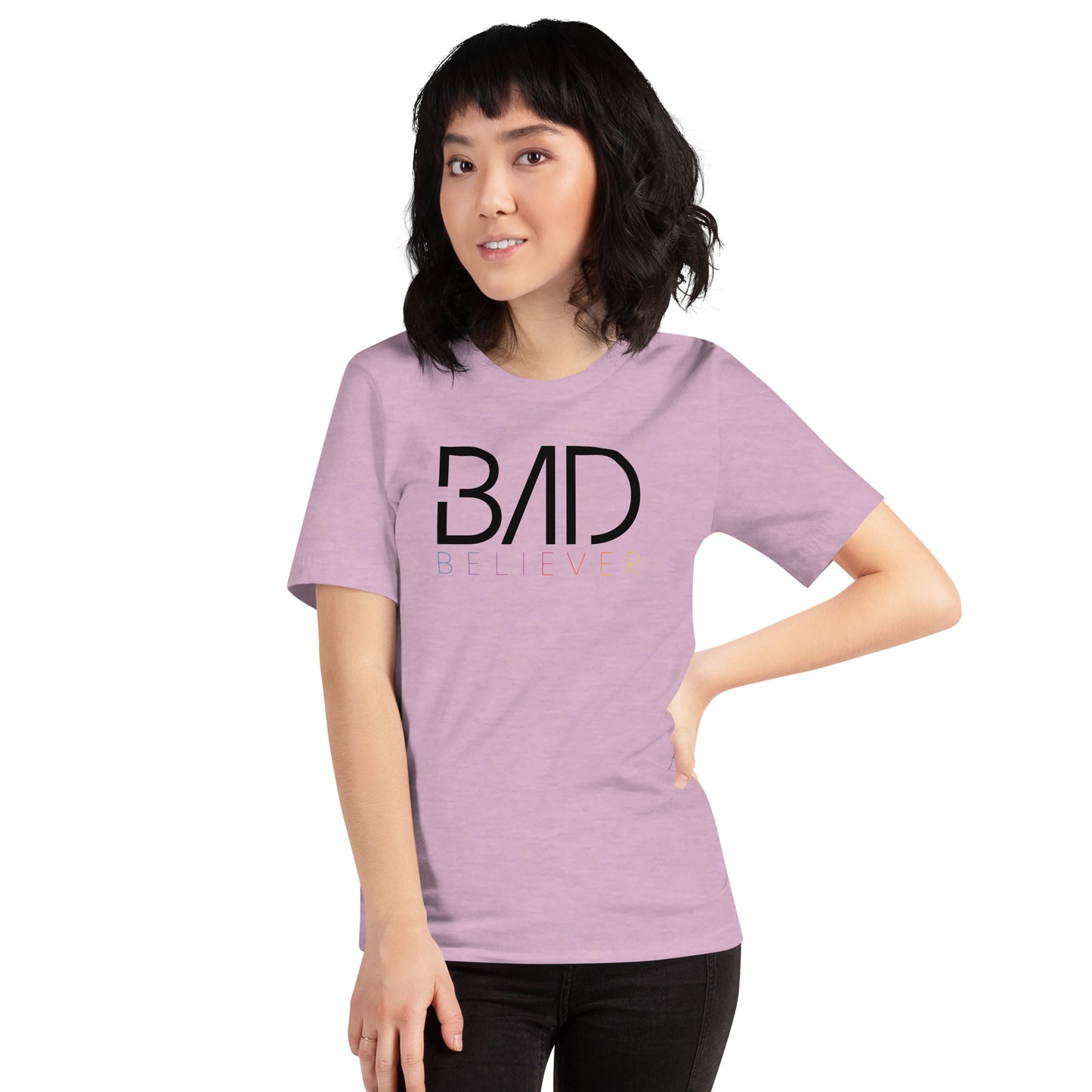 Bad Believer Logo Unisex T-Shirt (Black Print)