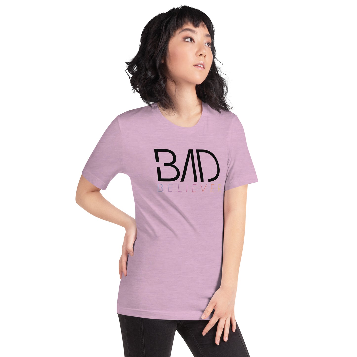 Bad Believer Logo Unisex T-Shirt (Black Print)