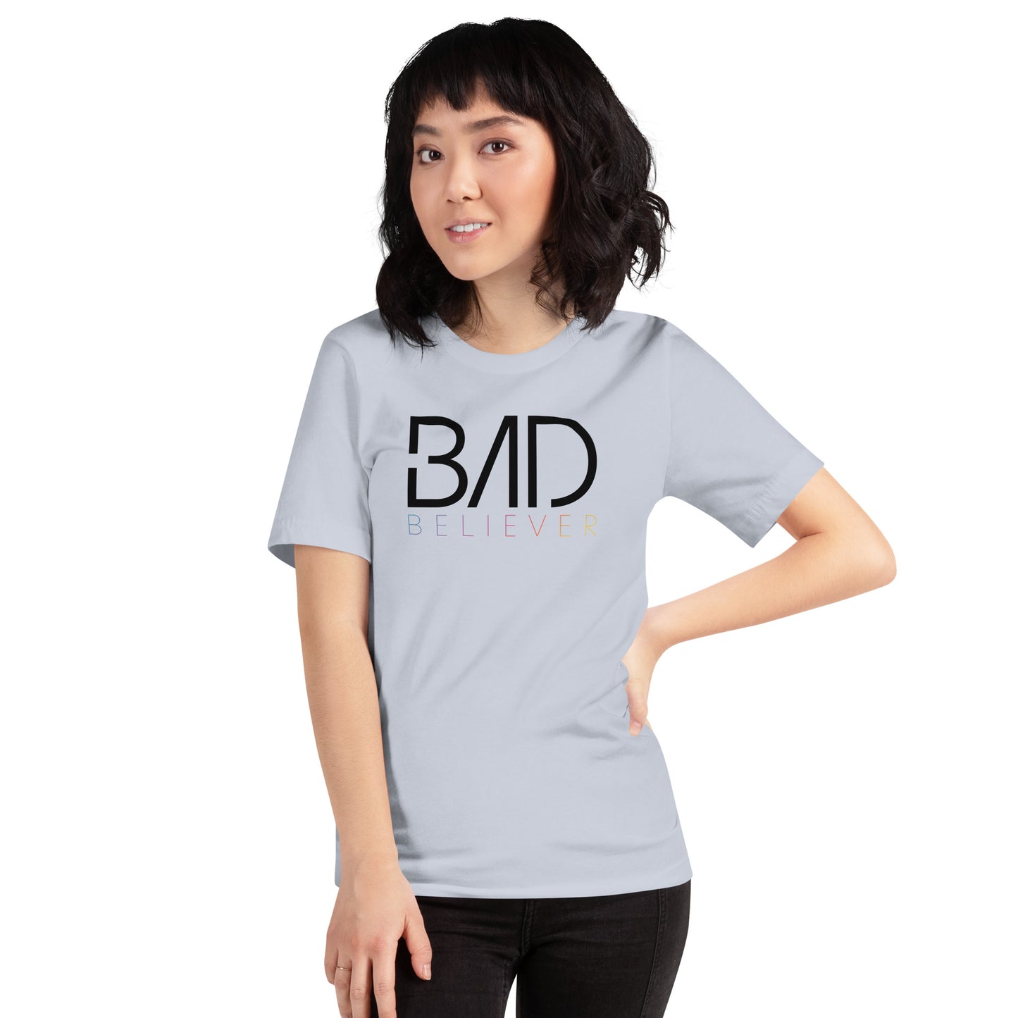 Bad Believer Logo Unisex T-Shirt (Black Print)