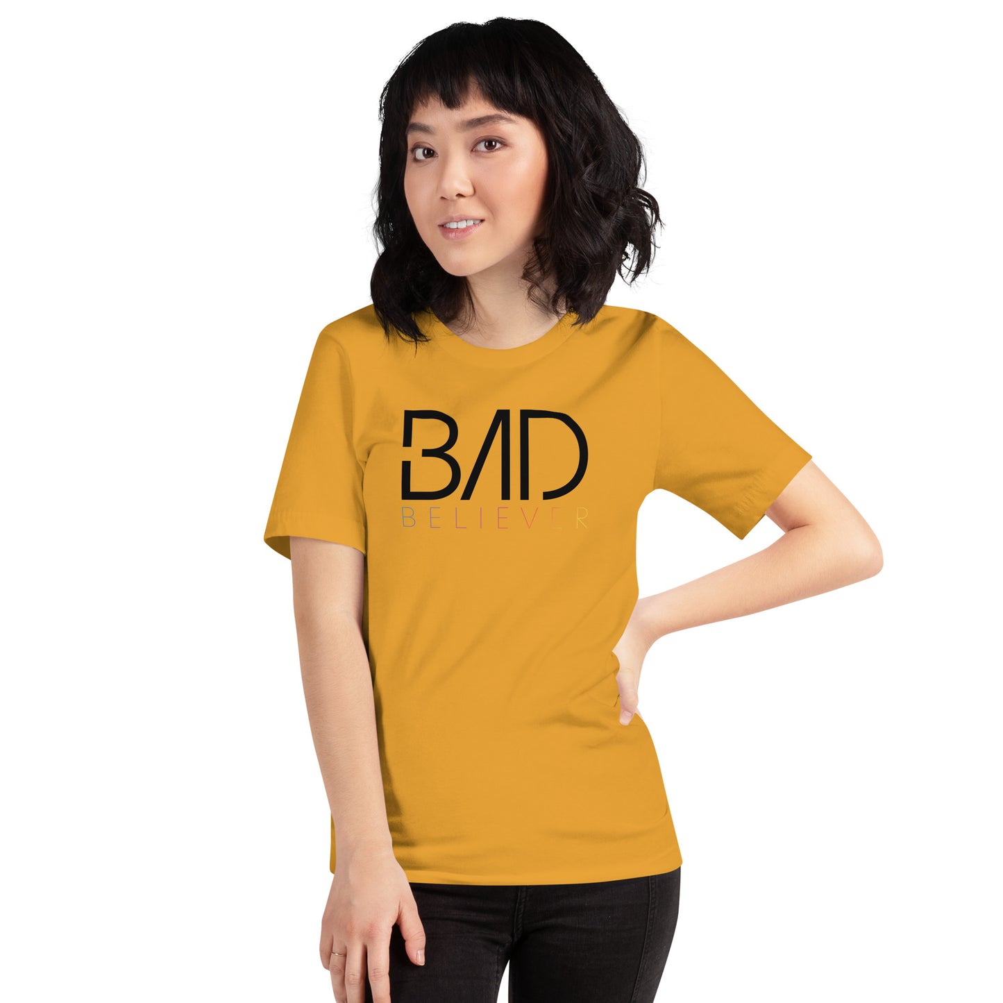 Bad Believer Logo Unisex T-Shirt (Black Print)